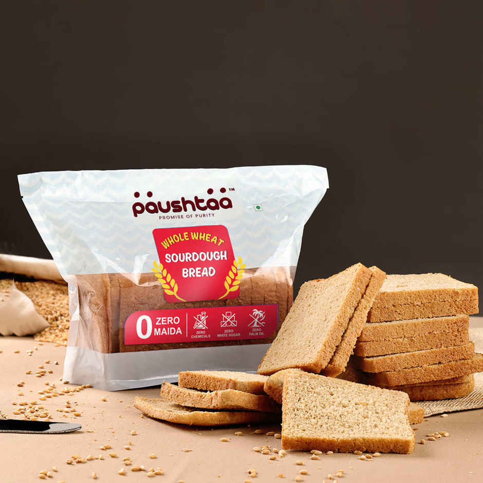 Paushtaa Whole Wheat Sourdough Bread