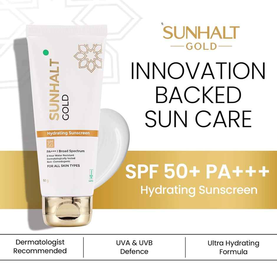 Sunhalt Gold Hydrating Sunscreen Spf 50 Pa+++