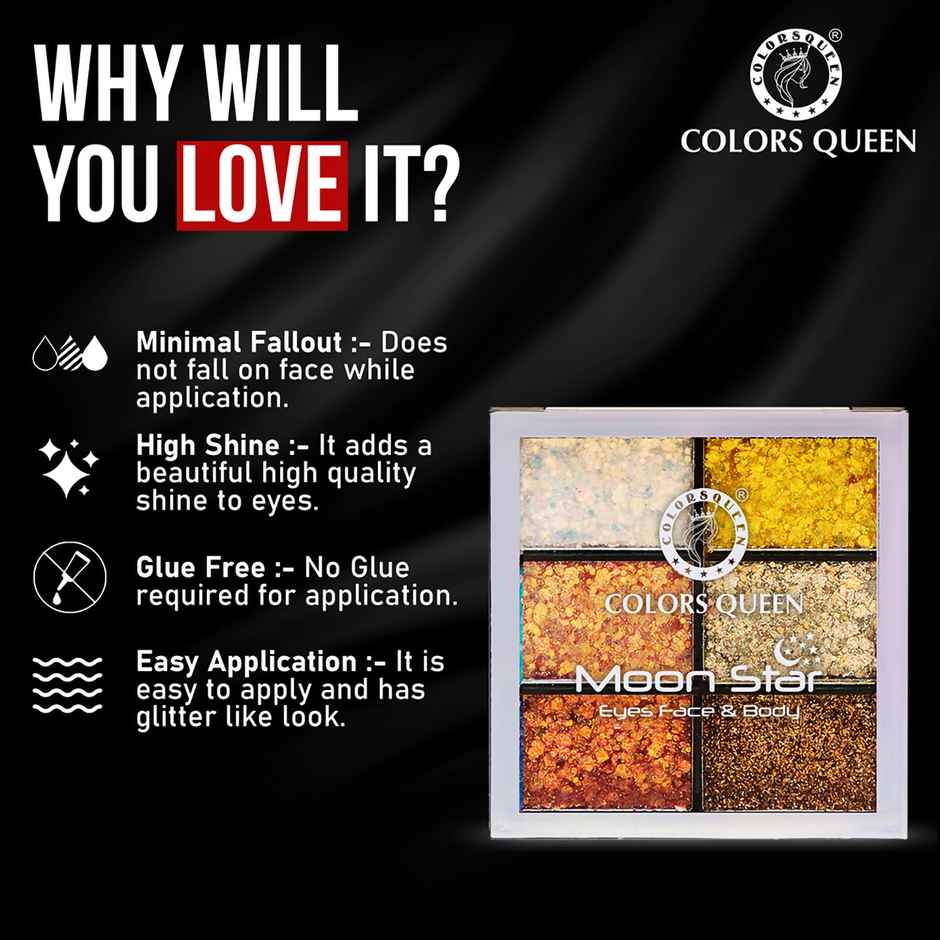 Colors Queen Moon Star Eyes Face And Body Makeup Palette