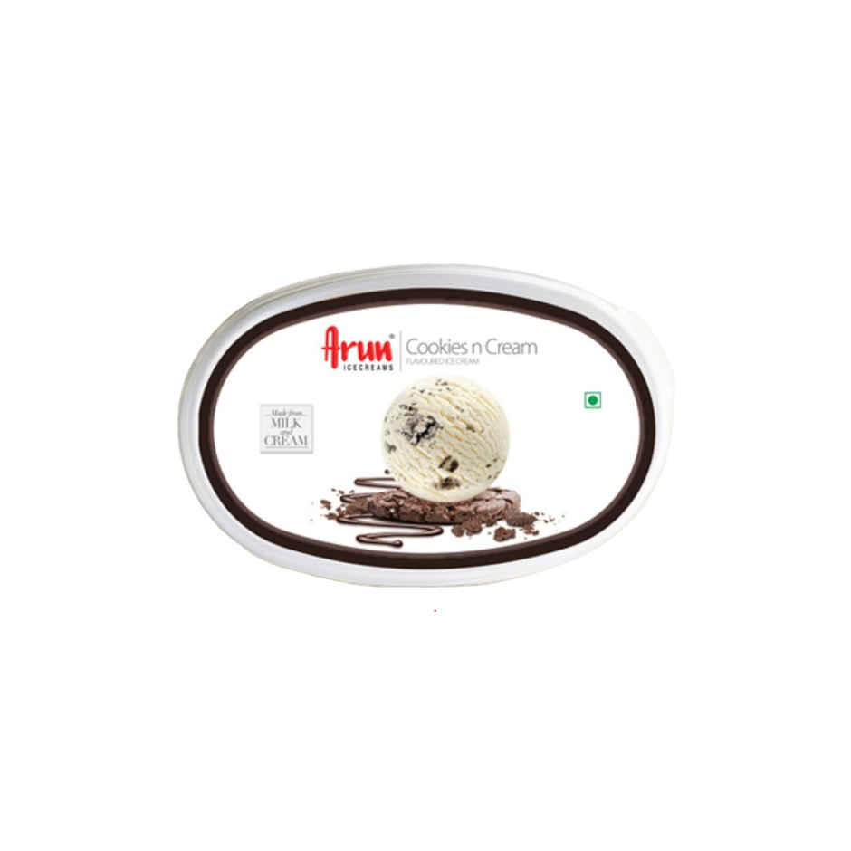 Arun Cookies And Cream Ice Cream Tub