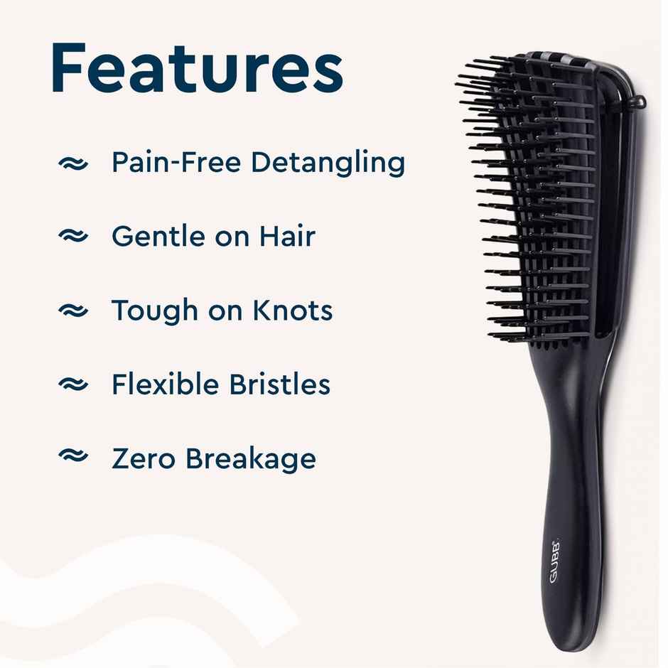 GUBB Paddle Hair Brush (Black)