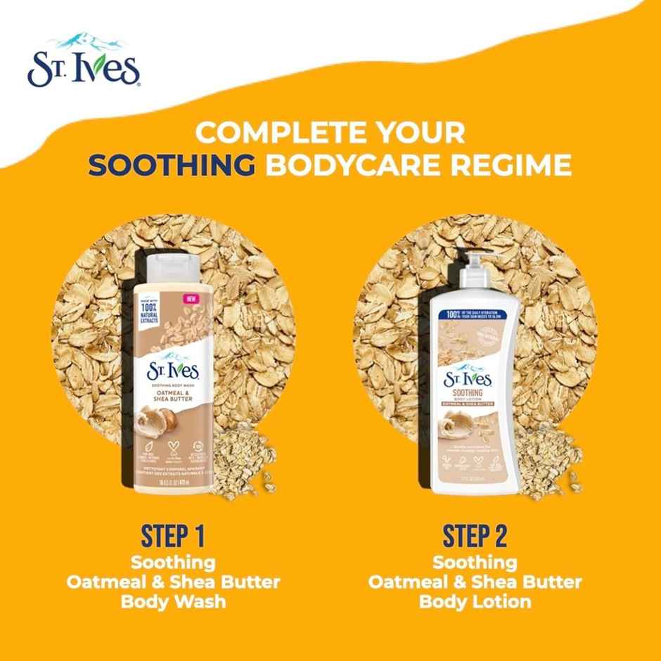 St. Ives Soothing Oatmeal & Shea Butter Shower Gel | For Smooth Skin