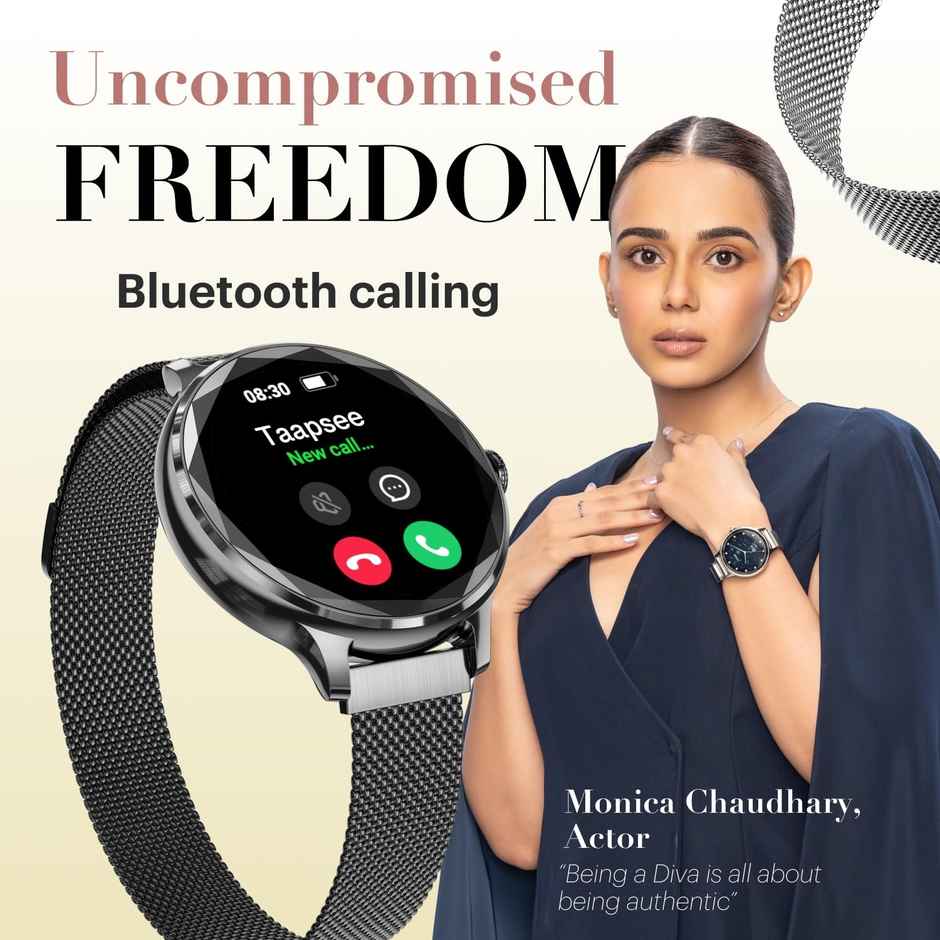 Noise Fit Diva Smartwatch - Black Link