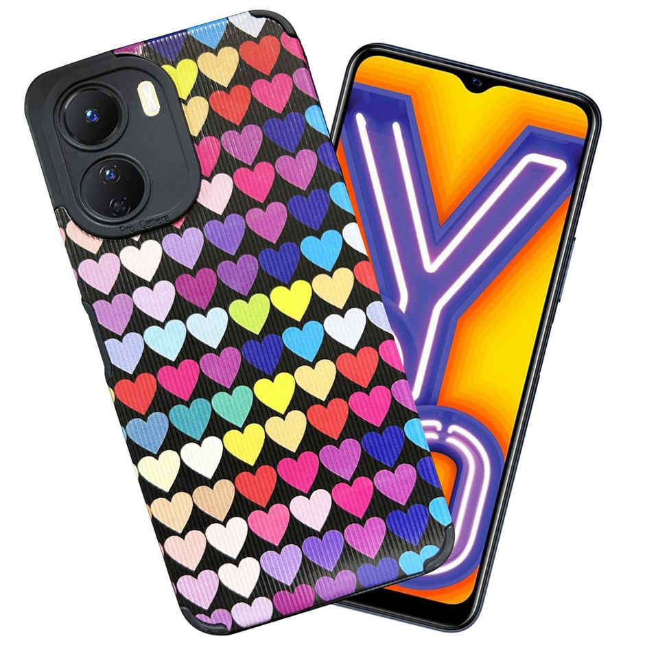 Artistque Case for Vivo Y16 Back Cover - Heart Print