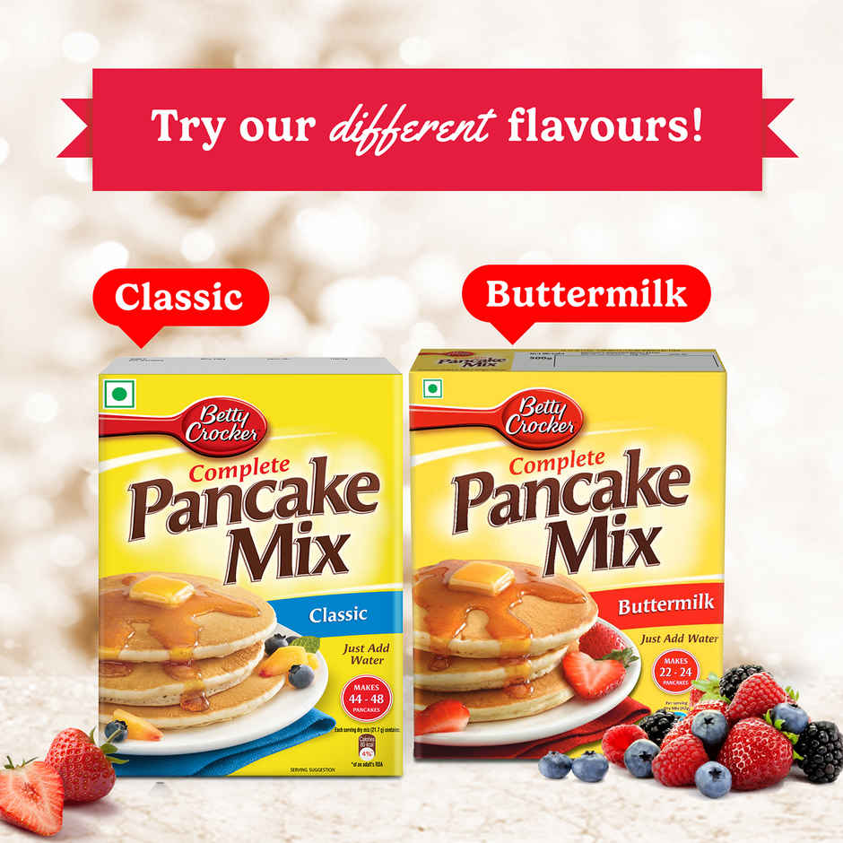 Betty Crocker Pancake Mix Original(250gms) & Hershey'S Chocolate Syrup(200gms) Combo