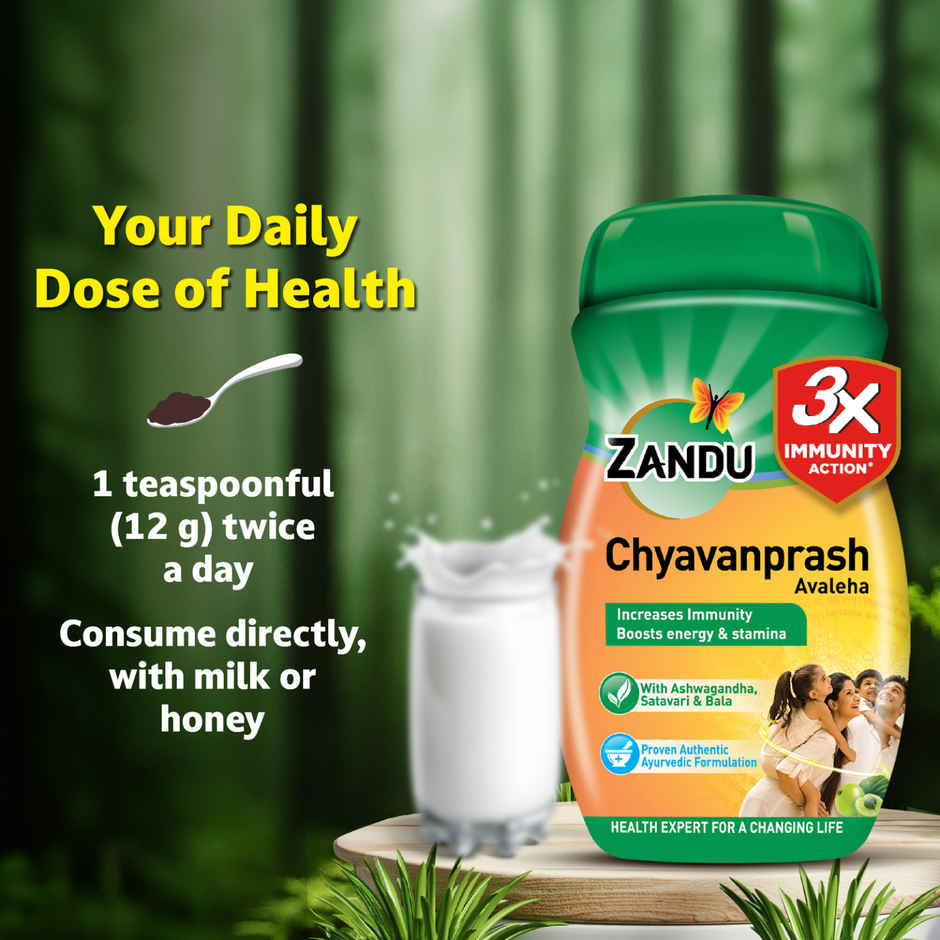 Zandu Chyawanprash Avaleha, Enriched with 39 Vital Ayurvedic Herbs