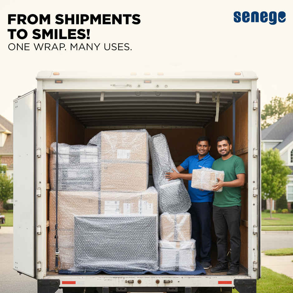 Senego Bubble Wrap Roll | 1 x 1m | 50 GSM