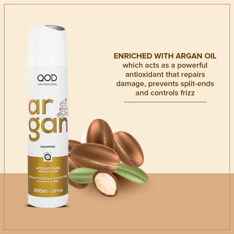 Qod Professional Argan Shampoo Sulphate Free Sodium Chloride Free