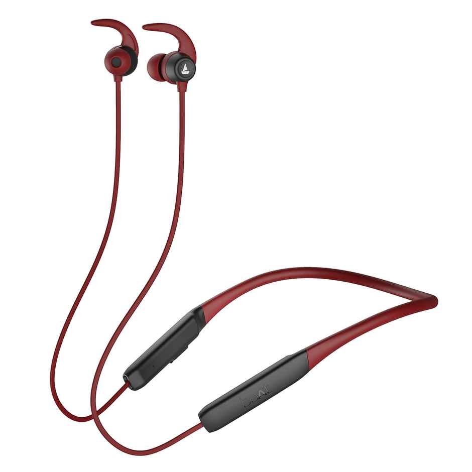 boAt Rockerz 255 Neo Bluetooth Wireless in Ear Earphones with Mic with Enx- Tech(Maroon Madness)