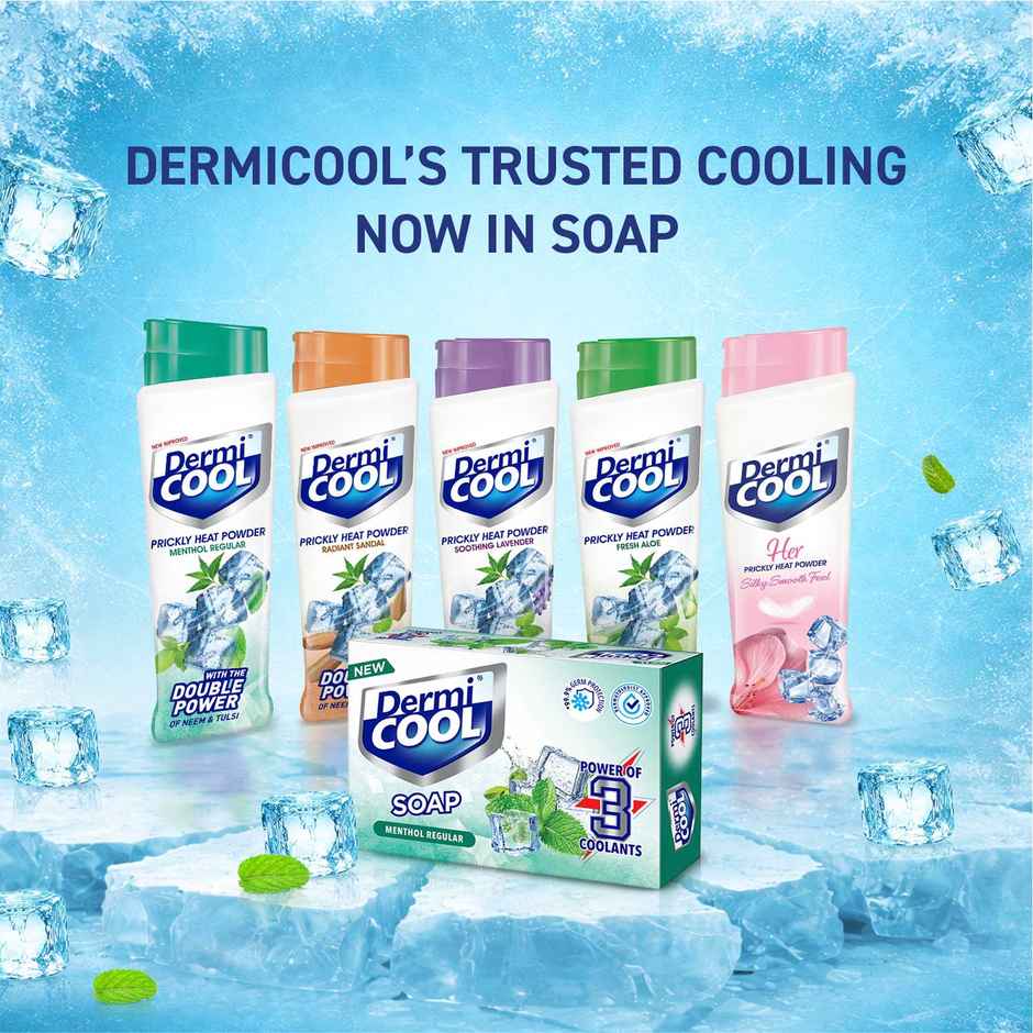 Dermicool Soap With The Power Of 3 Coolants - Camphor, Menthol, Thyme Oil