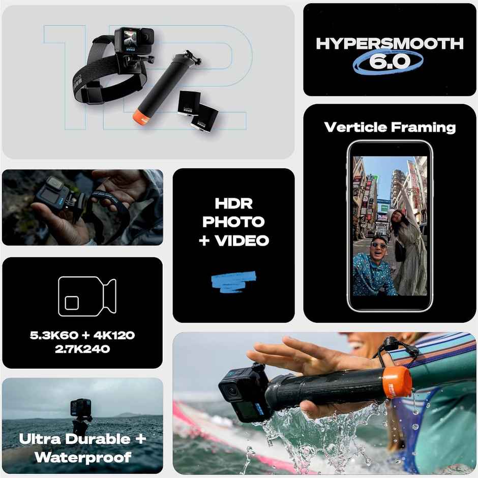GoPro Hero12 Bundle Pack - Includes Hero12 Action Camera