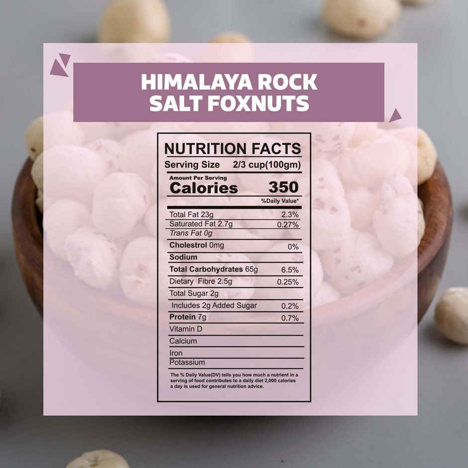 Wonderland Foods Vrat Roasted Pink Salt Flavoured Makhana