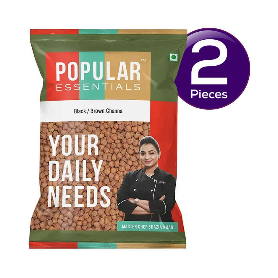 Popular Essentials Black Brown Chana | Un-Polished Combo