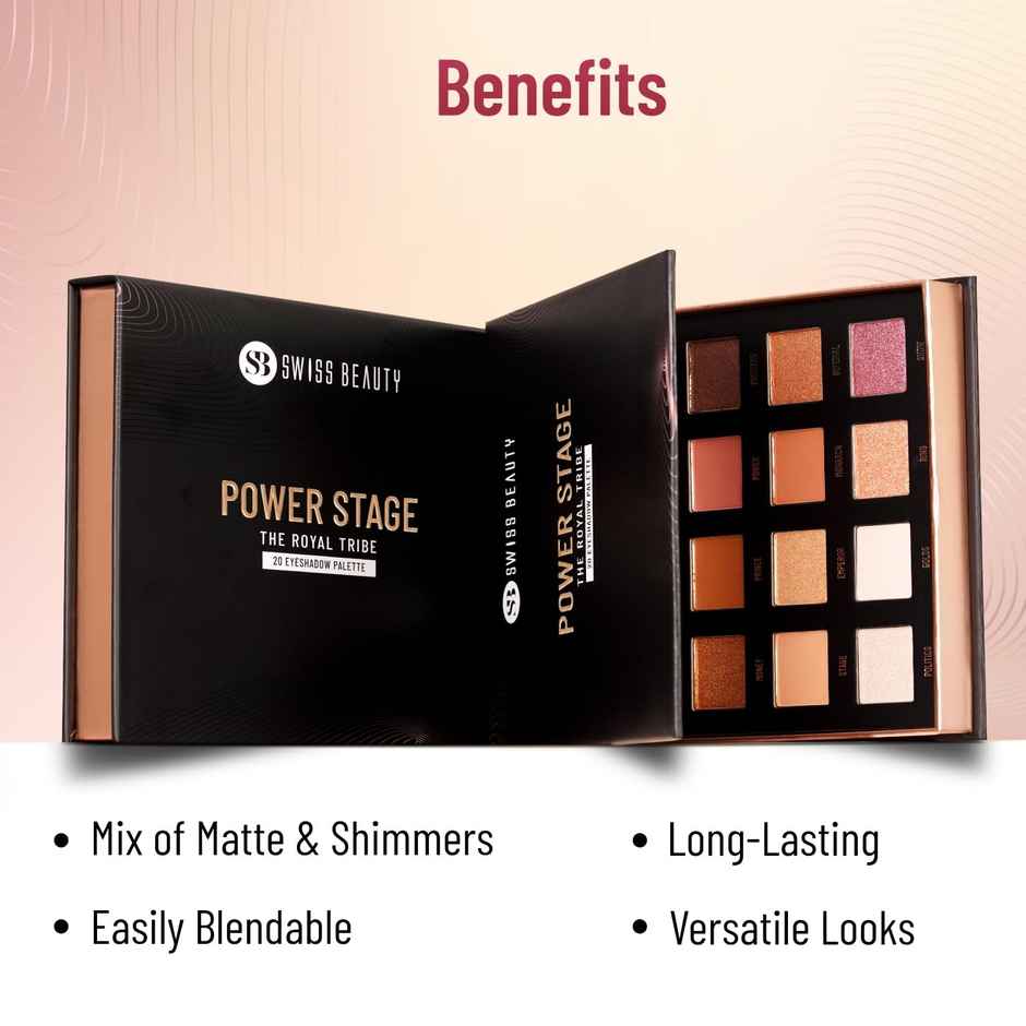 Swiss Beauty Power Stage Eyeshadow Palette - 02 Royal Tribe