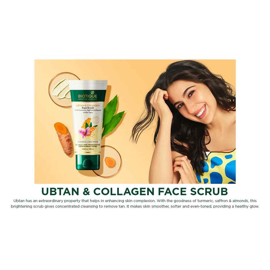 Biotique Ubtan & Collagen Face Scrub