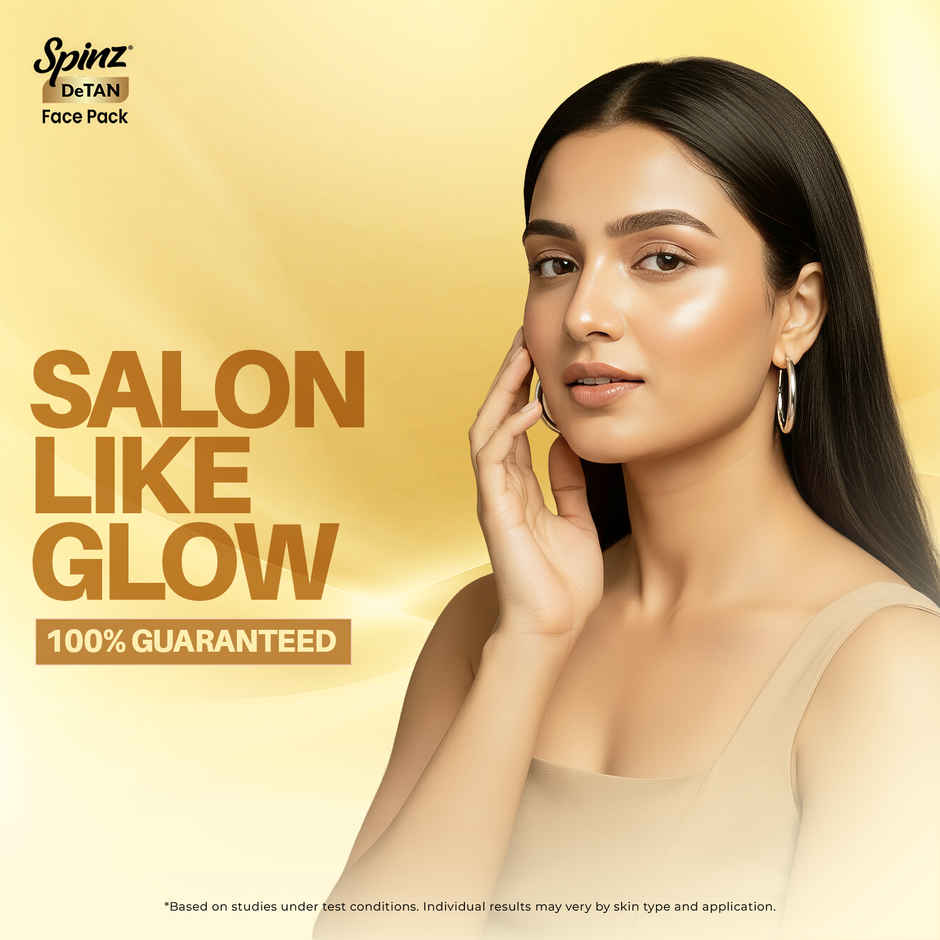 Spinz DeTan Face Pack with Besan, Honey and Kojic