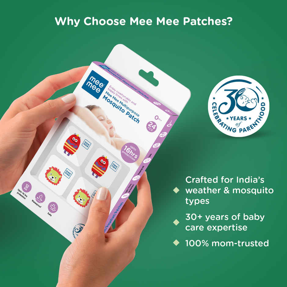 Mee Mee 100% Natural Mosquito Repellent Patches With 16 Hour Protection