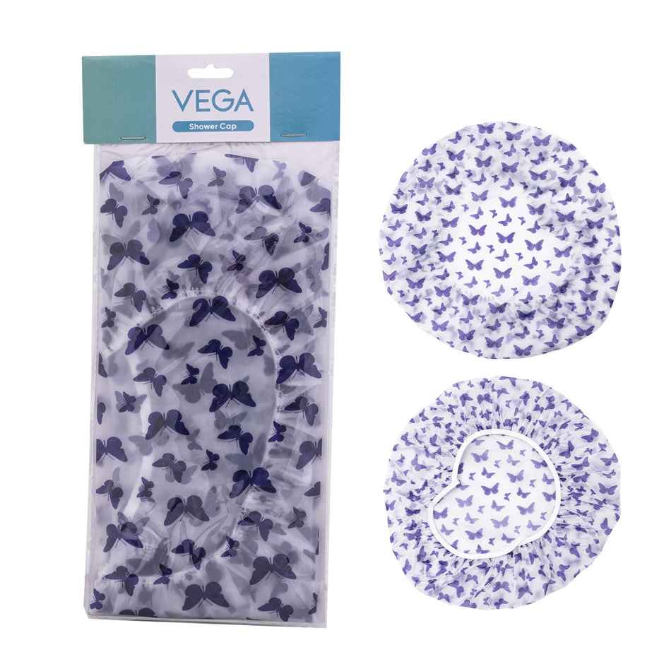 VEGA Set of 2 Premium Colorful Shower Cap (SC-02)