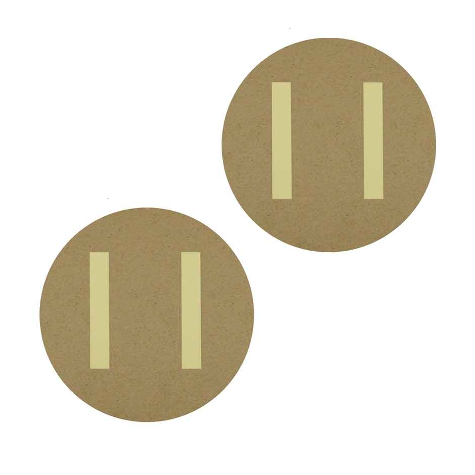 Indianara Set of 2 Beautiful Pichwai Round Shape Wall Painting