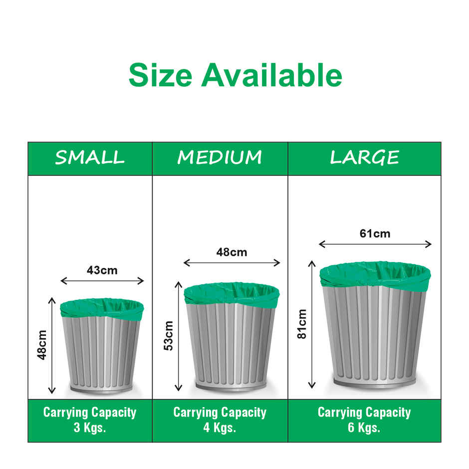 Smart One Garbage Bag Roll Green - Large - 24 x 32 Inch