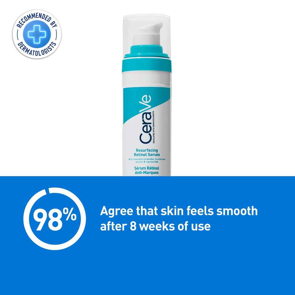 CeraVe Resurfacing Retinol Serum, Reduces Acne Marks With Licorice Root Extract & Niacinamide