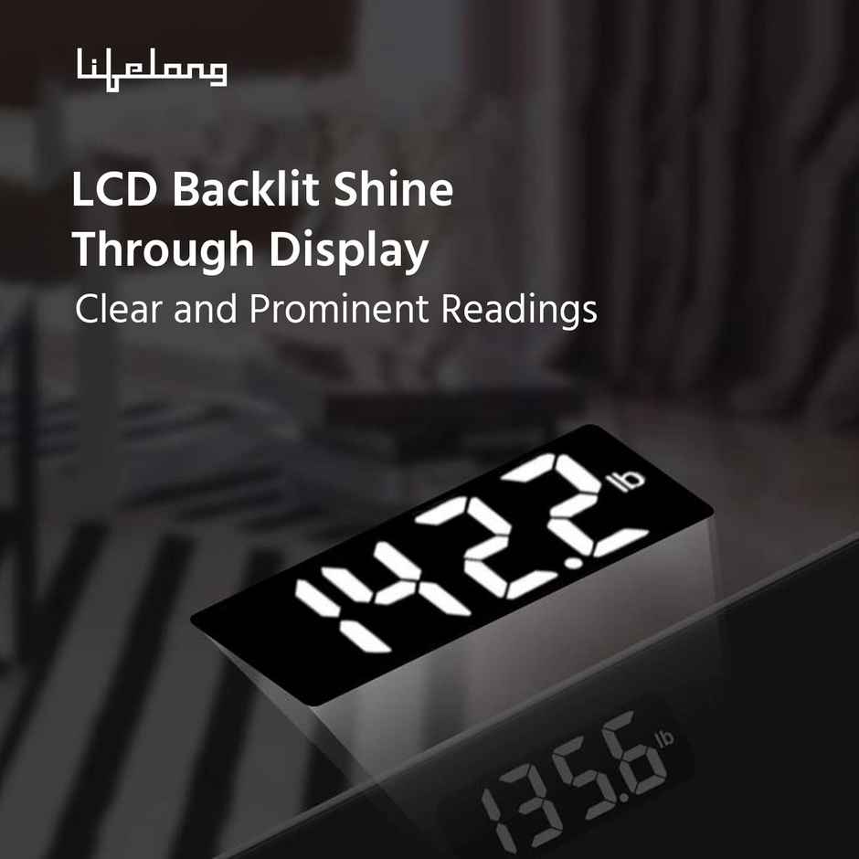 Lifelong Nimbus LLWS81 Digital Weight Machine | Tempered Glass