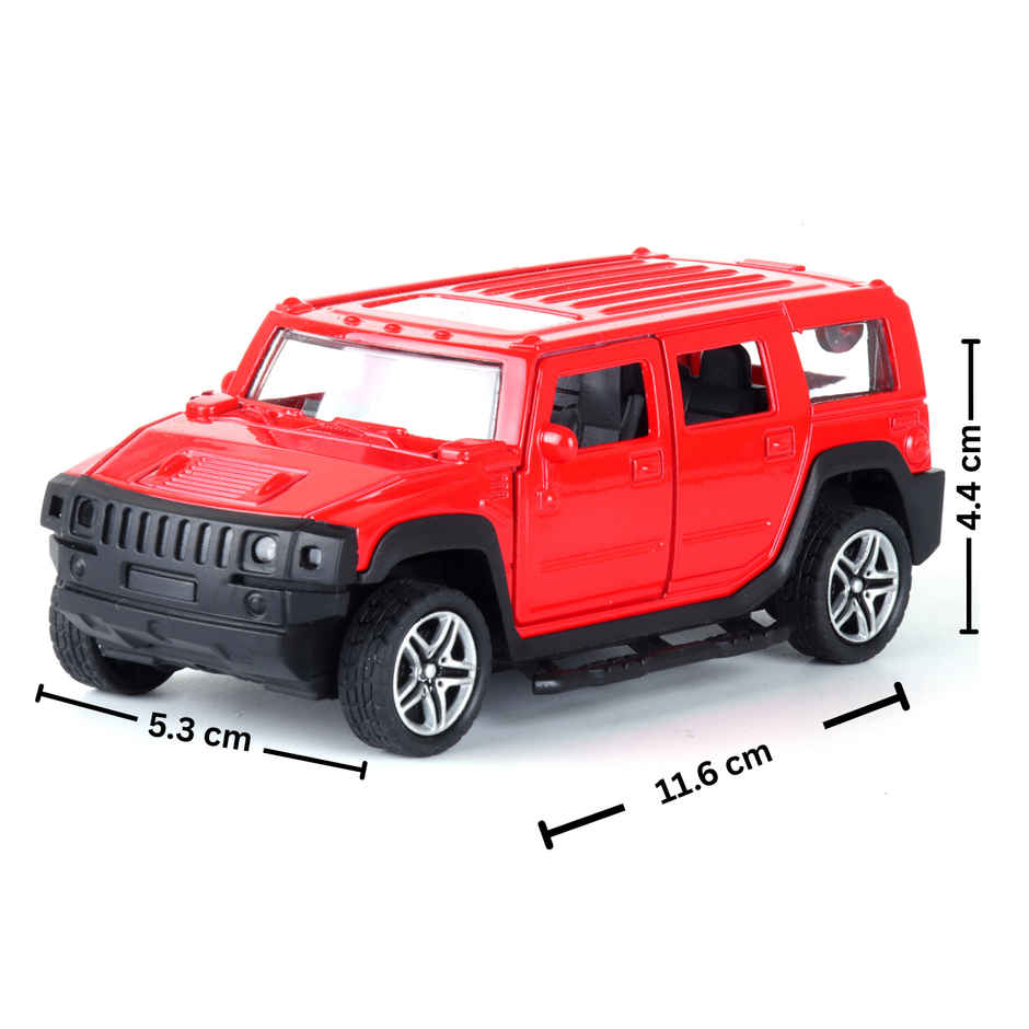 Frendo Premium Die-Cast Car | 3-Way Opening | Pull-Back Action | Humm Red