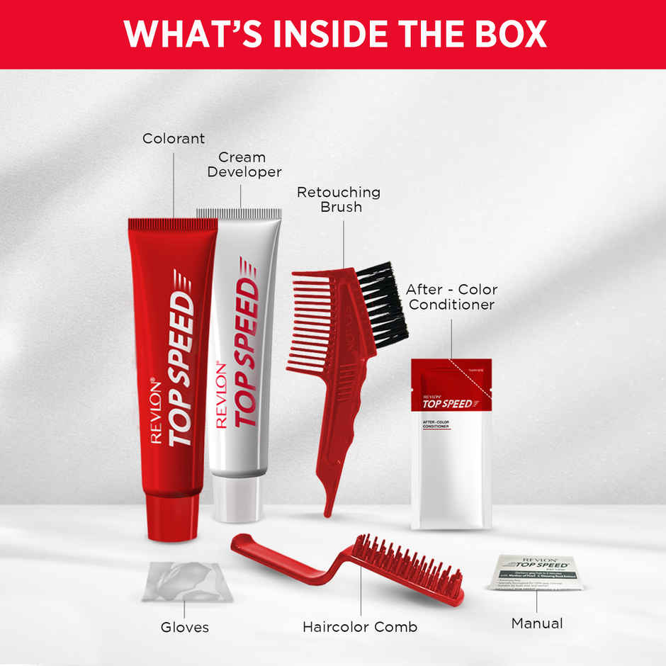 Revlon Top Speed Hair Color Small Pack Woman - Dark Brown 65