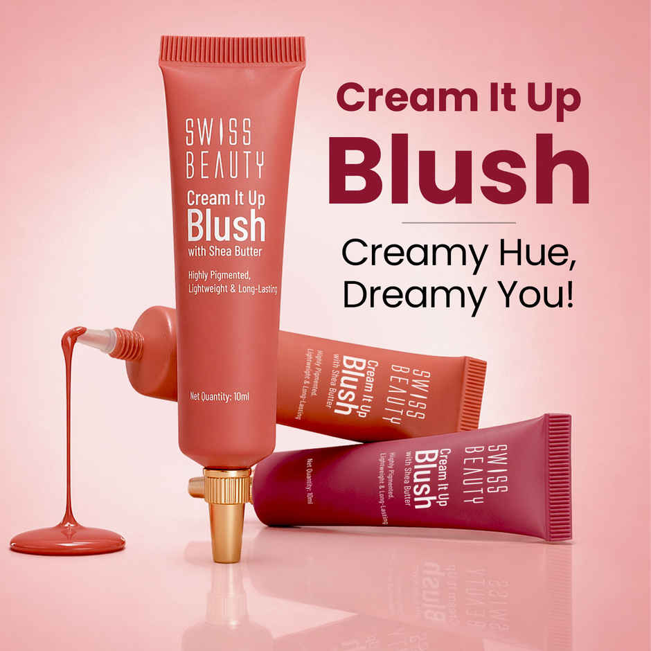 Swiss Beauty Cream It Up Blusher With Shea Butter | 5 Cheek-o-pink