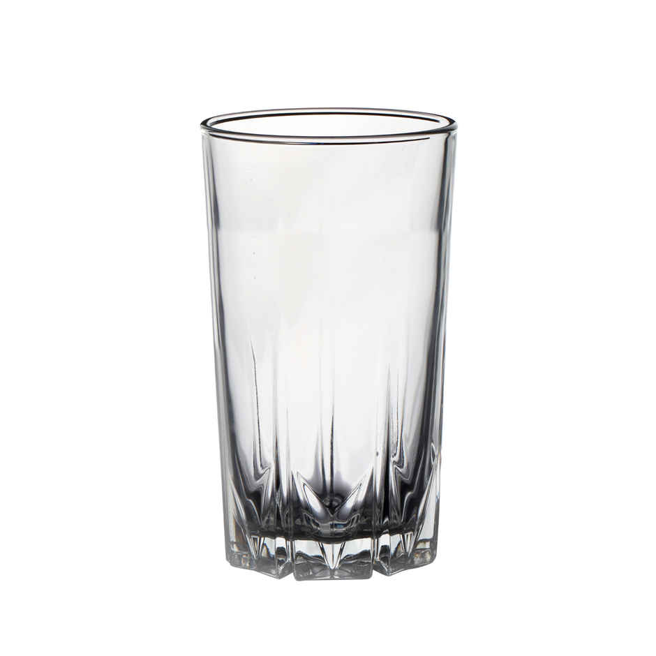 Cello Estonia Tumbler Glass Set | Glass Tumblers for Water, Juice & Beverages | Clear - 310 ml