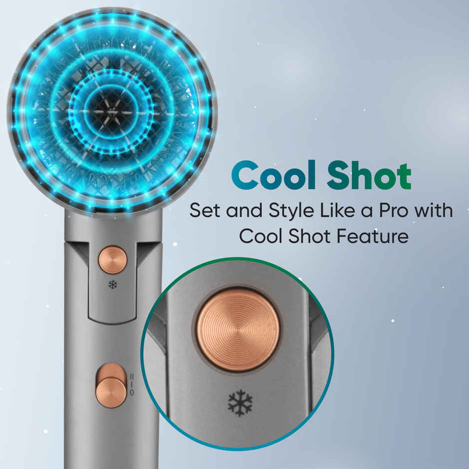 Vega Ionic 1200-1400W Hair Dryer with Cool Shot Button, 2 Heat/Speed Setting, (VHDH-28)