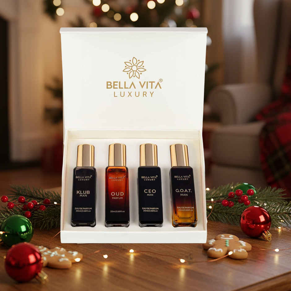 Bella Vita Organic Luxury Perfumes Gift Set For Men | Long-Lasting Signature Scents