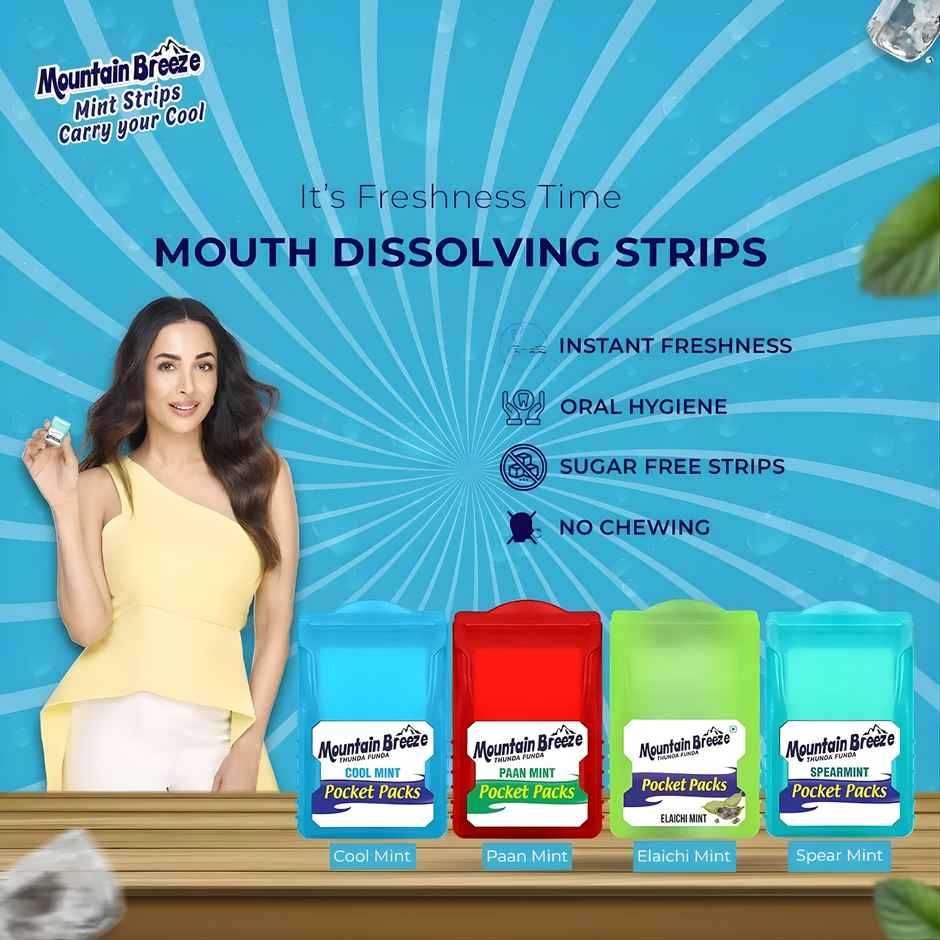 MOUNTAIN BREEZE Sugar Free Strip | Elachimint