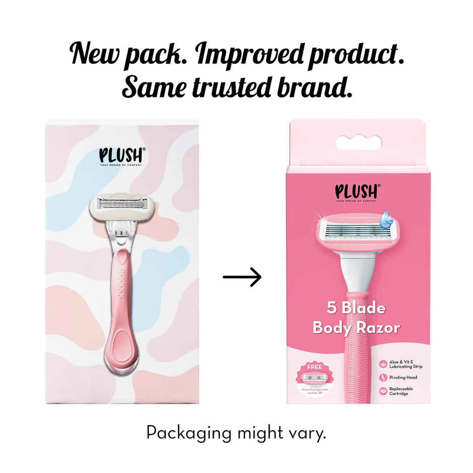 Plush 5-Blade Body Razor for Women
