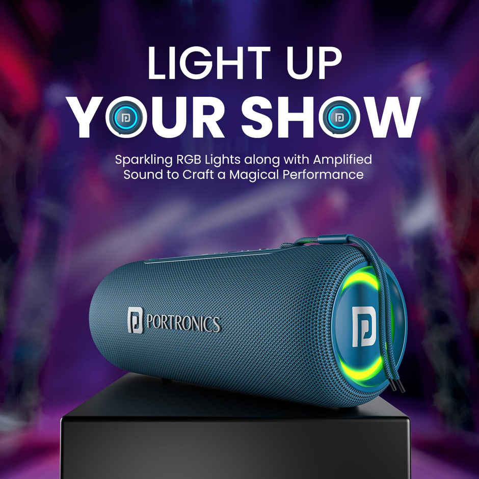 Portronics 15 W Portable Wireless Speaker(Blue)