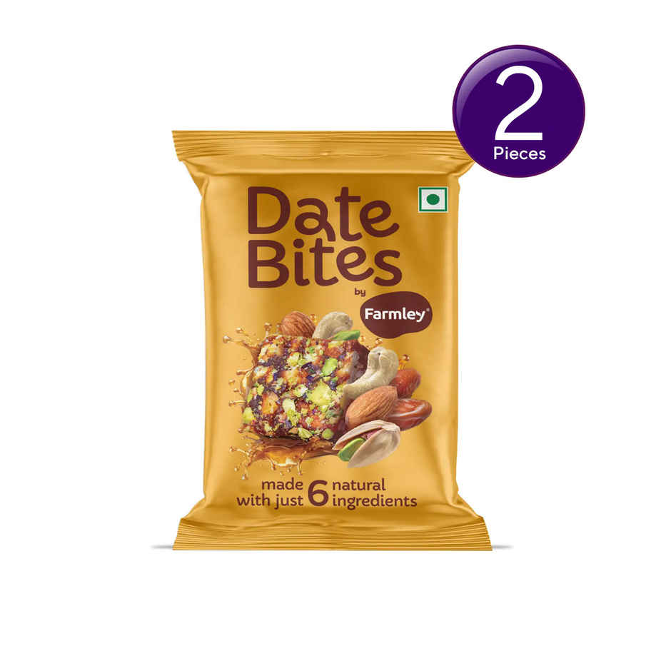 Farmley Date Bites Dry Fruit Burfi - No Added SUGAR Cosmetics Combo