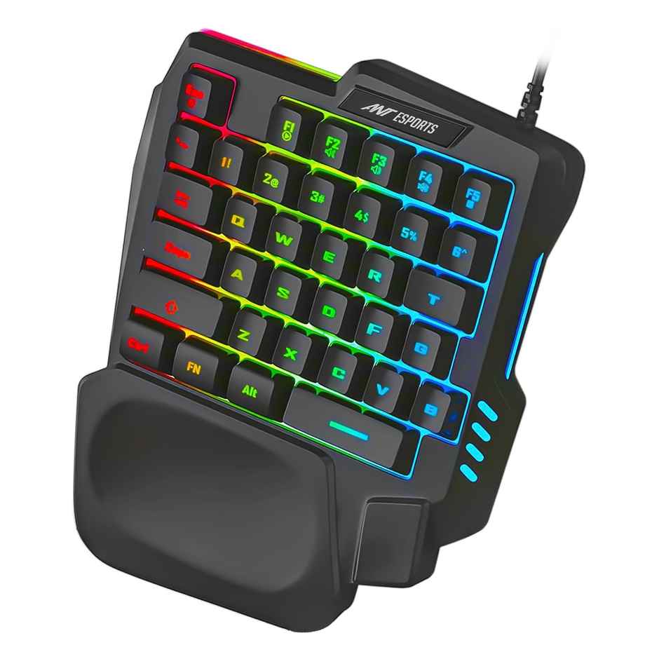 Ant Esports Mk1001 One Handed Gaming Keyboard Rgb Backlit 35 Keys Portable Mini Gaming Keypad