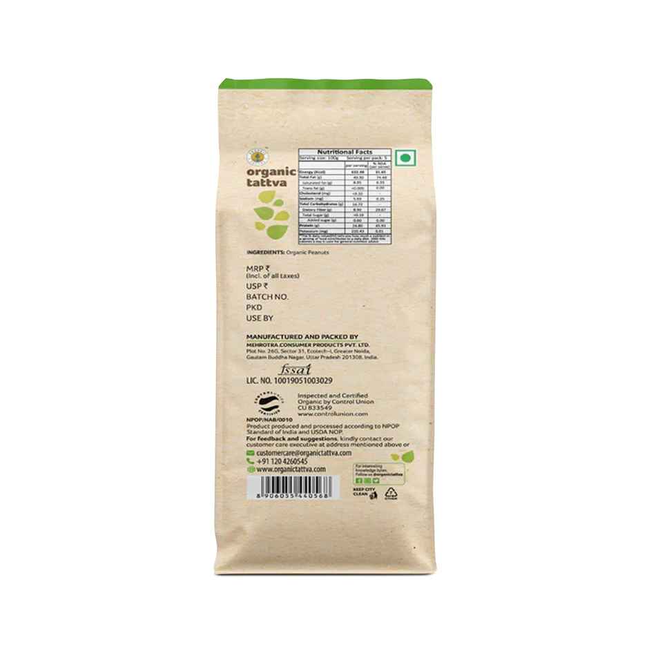 Organic Tattva Peanuts Pouch | Unpolished