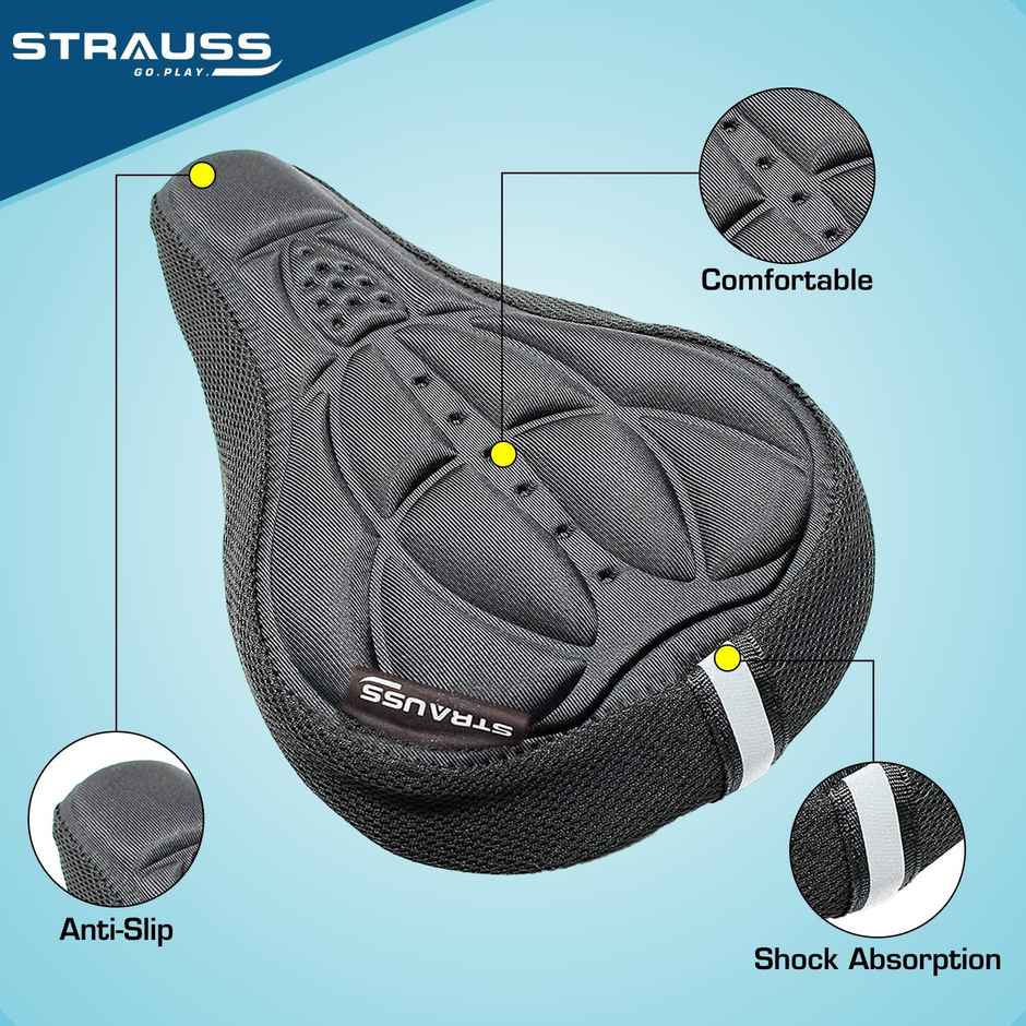 Strauss 3d Sponge Seat Cover | Black