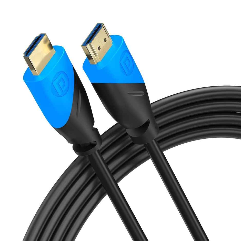 Portronics Konnect Sync 1.5M Cord Length HDMI Cable Blue
