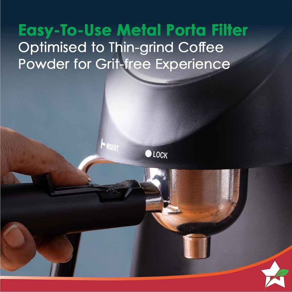 Wonderchef Regenta Espresso Coffee Maker | 5-Bar With Steamer