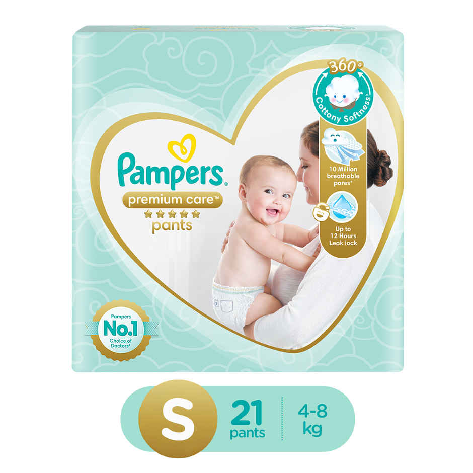 Pampers Premium Care Diaper (Pants, S , 4-8 kg)
