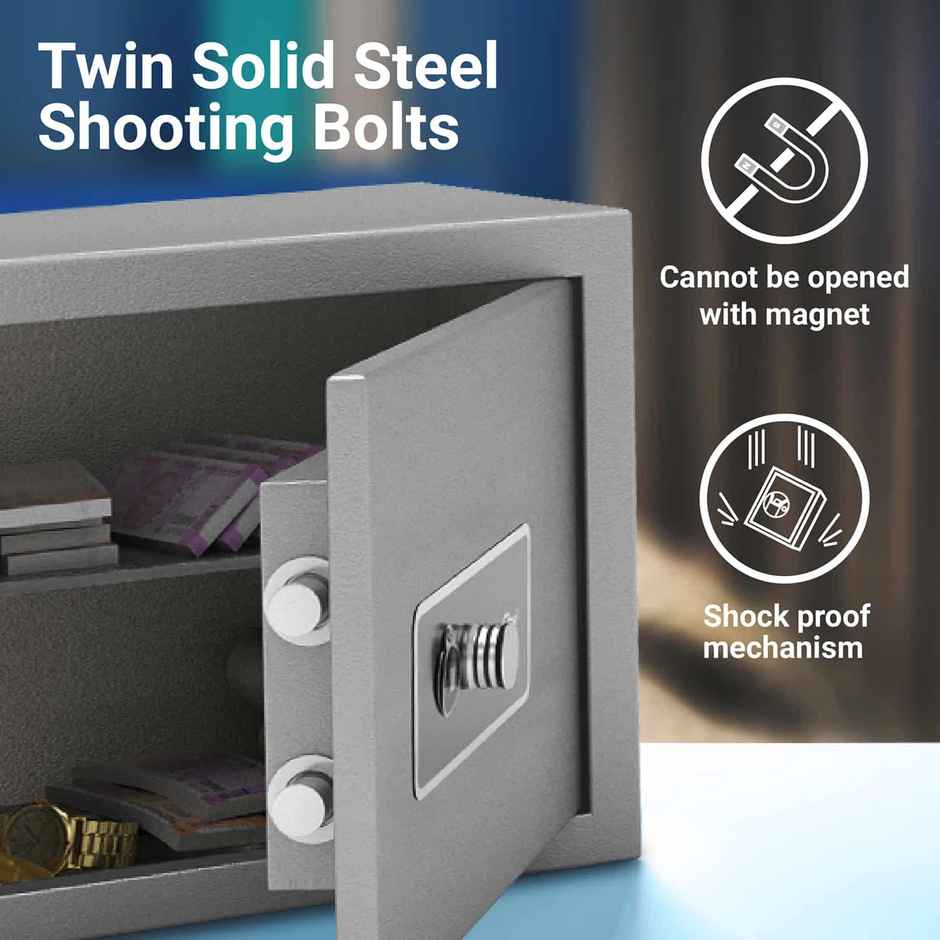 Godrej Security Solutions Forte Pro 15 L Safe Locker for Home and Office with Mechanical Key Lock