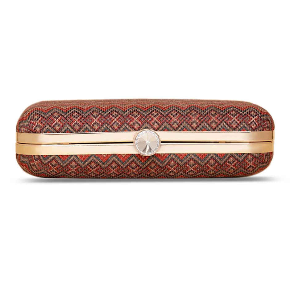 Zouk Gwalior Weaves Clutch - Multicolour