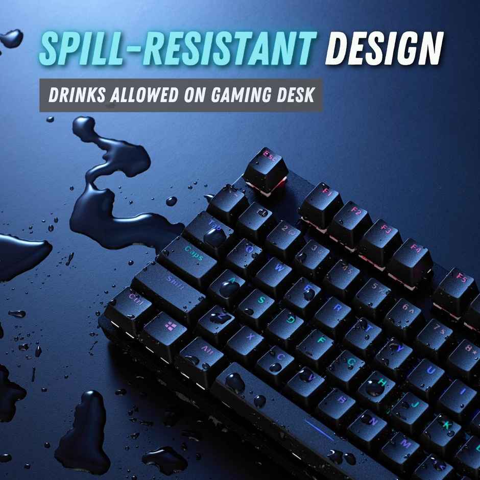 Rapoo V500 PRO Full Size RGB Mechanical USB-A Gaming Keyboard | Black