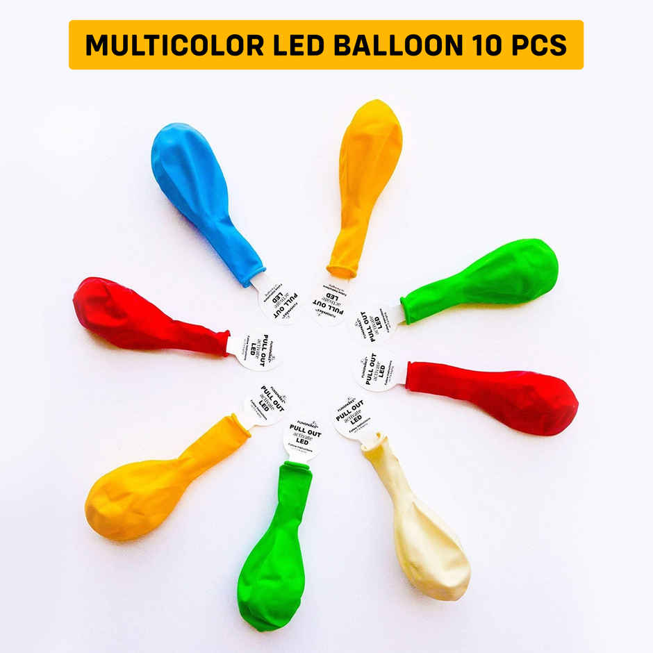 Party Propz Led Balloons Multicolour - Pack Of 5