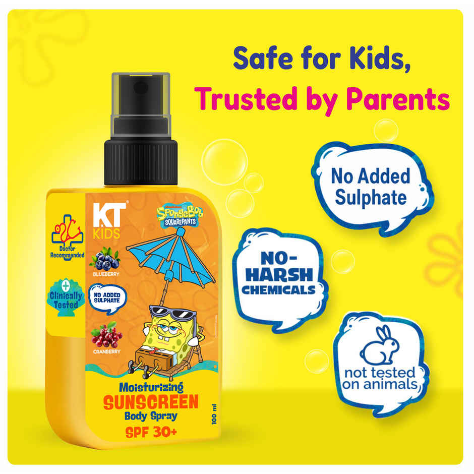 KT Kids Baby Sun Protection Spray Blueberry and Cranberry 1 Pack