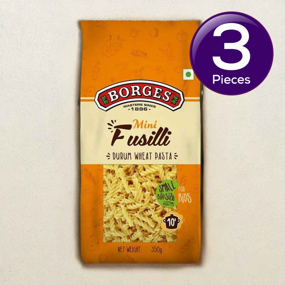 BORGES Mini Fusilli Durum Wheat Pasta Combo