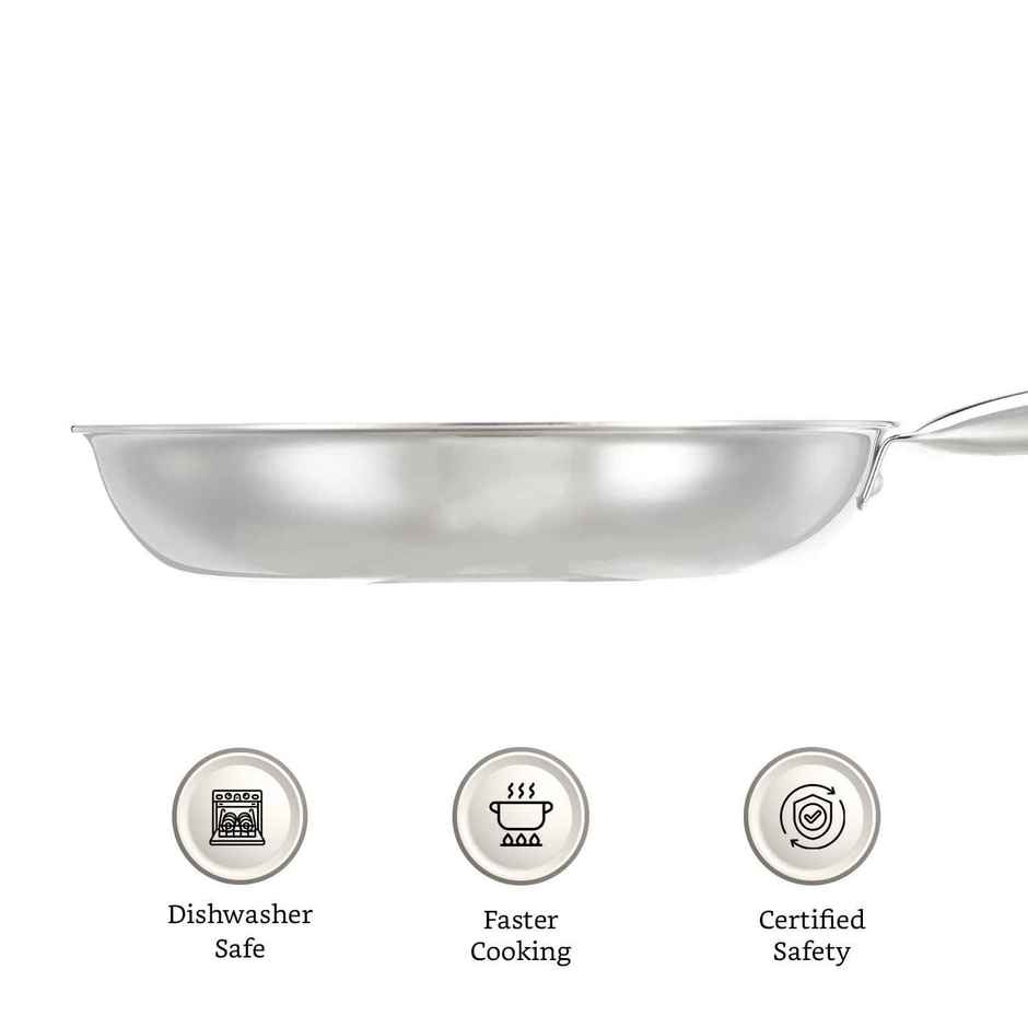Jensons Triply Rigalo Fry Pan | 24 cm Induction Compatible
