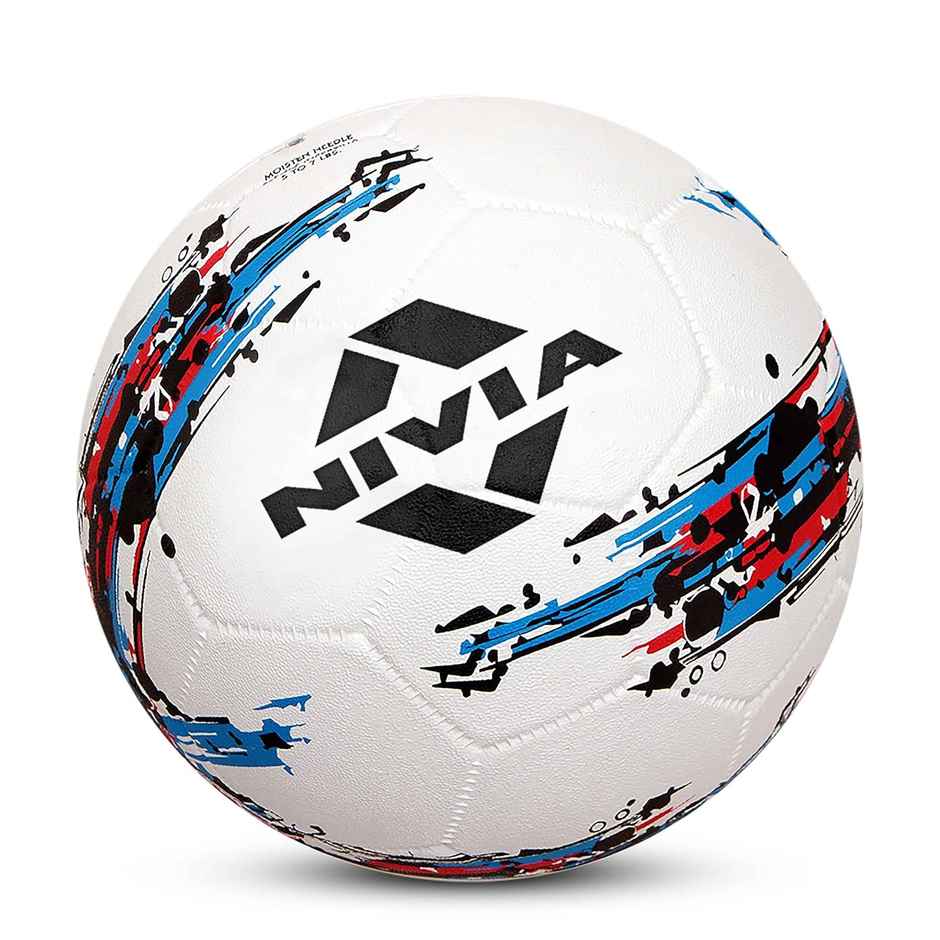 Nivia Combo Storm Moulded Football With Ball Pump White Size 5